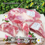 Beef BRISKET PE (Point End) frozen for smoke soup tongseng rawon semur Brazil FRIGON whole cut +/- 3 kg/pc (price/kg)